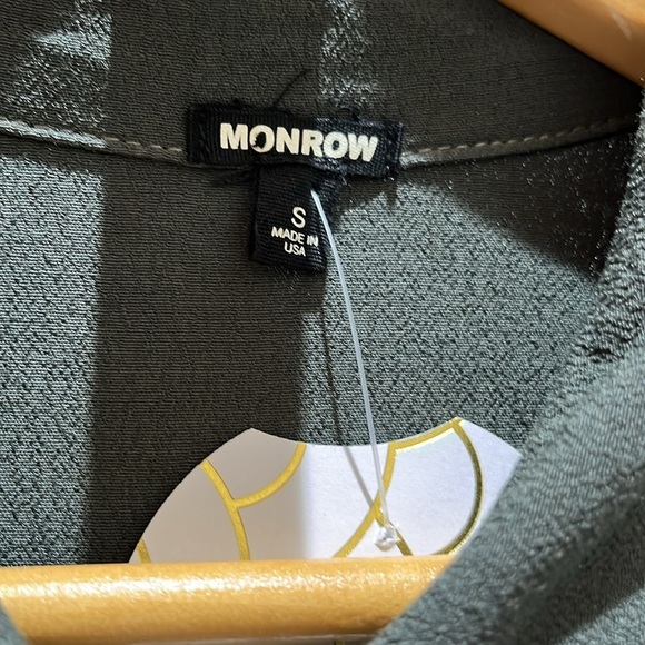 MONROW Crepe Long Sleeve Jumpsuit in Camo - Picture 9 of 10